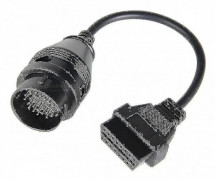 Fits Iveco 38-Pin to 16-Pin OBD2 Connector Cable Adapter -Sy