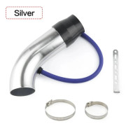 Aluminium 76mm 3 \" Bil Kalluftintag Induktionssystem Rörkit Filterrörsystem Universal Turbo Induktionsrör