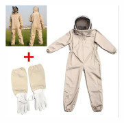 Biodlaroverall, professionell biodlaroverall med handskar & skydd, XXL helkropps biodlaroverall, anti-geting biodlingsutrustning