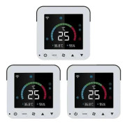 Termostat, WiFi-kontroll, LCD-skärm,Vit 3st