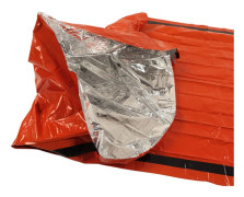 Nödöverlevnadssovsäck med förvaringssäck - Värmeisolering, Aluminium PE, Orange, 210x100cm, för Utomhuscamping Bivack
