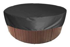 Runt Poolskydd Solskydd för Pool, Vattentätt UV-beständigt Skydd för Spa, 190T för Utomhus Spa Badkar, 190x30cm