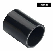 102mm/89mm/76mm/63mm/51mm/38mm 3-lagers förstärkt rak silikonslang 4 \" Turbo Insugningsrör Ersättningsdel Svart