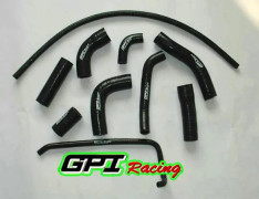 GPI silikon kylarslang FÖR Yamaha YZF R6 R 6 06 07 2006 2007 SVART