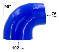 90 Grader 76-102 MM Reducer Silikonslang Rak Durite Silikon Tubi Silikon Mangueira Rör för Intercooler