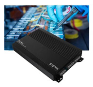 Kanal Bilstereo Förstärkare Aluminiumlegering Hög Värmeavledning Effektförstärkare för Bilhögtalare