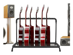Gitarrställ, elegant design, rymmer 7 gitarrer, stabilt stöd, lätt att montera