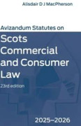 Avizandum Statutes on Scots Commercial and Consumer Law