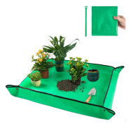 Large Indoor Plant Transplanting Mat and Dirt Control, 100 x 80 cm, Portable Potting Tray for Plant Lovers-tfrf
