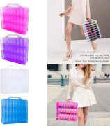 Nagellackhållare Förvaringsväska 48 Flaskor Organizer Behållare Klar Nagellackhållare Väska Nagellackväska Organizer
