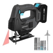 Cecotec Multicut 500 Vision Liberty Batteridriven Sticksåg. Sladdlös Sticksåg med NEX21 V 2 Ah batteri på 21V, 0-2400rpm