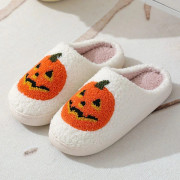 Halloween Tofflor Pumpa Tofflor VIT 37-38 vit 37-38 white 37-38