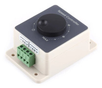 Vattentät skal PWM motorhastighetsregulator, 20A, DC10-60V