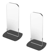 2 st Boxningshandskar Displayställ Signerad Hållare Robust Hållbar Display Och Förvaring Butiksdisplayställ För Bänkskivor Butik Black 8cmx5cmx15cm