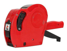 Prismärkningspistol Abs 8 Siffror Prislappspistol Etikettmaskin För Stormarknad Red