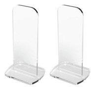 2 st Boxningshandskar Displayställ Signerad Hållare Robust Hållbar Display Och Förvaring Butiksdisplayställ För Bänkskivor Butik Clear 8cmx5cmx15cm