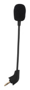 Ersättningsmikrofon för gamingheadset med brusreducering, 3,5 mm-kontakt, flexibel bommikrofon med skumskydd och förbättrad röstklarhet, kompatibel med