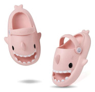 Shark Slippers with Thick & Soft Sole Size 27 - Pink - tfrf