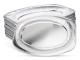 Serveringsfat för festmat - 10-pack - Stora aluminiumfolieformar - 35x23cm / 14 \" - Ugn- och fryssäkra serveringsfat för fester