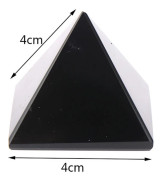 Obsidian Pyramid Naturlig polerad yta Heminredning Skrivbord-XF28-