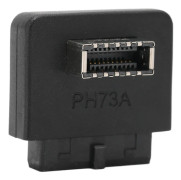 Moderkorts USB-adapter för PC-bygge, USB 3.0 20-stifts header hane förlängningsadapter till USB 3.1 frontpaneluttag, kompakt adapterdesign med hög