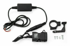 Motorcykel USB-mobilladdare (9-24V) med dubbel USB-utgång och vattentät säkringsbrytare för motorcyklar, lastbilar, båtar