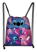 Lilo och Stitch Barn Pojkar Flickor Skola PE Simning Sport Dragkedja Väska Ryggsäck #3 32x38cm #3