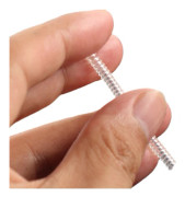 Ringstorleksjusterare för lösa ringar, spiralbaserad design transparent material mjuk TPU silikonringskydd, hypoallergen åtsittande smycken