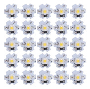 Högeffekts LED-lamppärlor, hög ljusstyrka 3W 5V SMD-chip för DIY-belysningsprojekt, naturligt ljus 4000-4500K LED-chipglödlampa med aluminiumbas