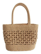 Braided Basket Bag Straw Bag Beach Bag Straw Basket