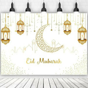 Eid Mubarak Fotobakgrund Ramadan Kareem Familjerum Eid Måne Stjärna Bakgrund Banner Dekorativ Islamisk Muslimsk Fest Eid Gåvor