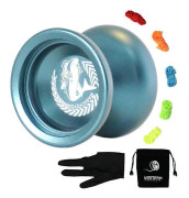 MAGICYOYO N12 Shark Honor Yoyo Oresponsiv Professionell Yoyo, Blå