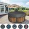 190*30cm Rund Poolskydd Pool Solskydd, Vattentätt Spa-skydd 100 UV-resistent, 190T kompatibelt med Utomhus Spa-bad