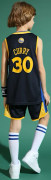 Stephen Curry No.30 Basketboll Tröja Set Warriors Uniform för Barn Tonåringar