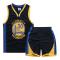 Stephen Curry Nr.30 Basketlinne Set Warriors Uniform för Barn Tonåringar Svart M (130-140CM) Black M (130-140CM)
