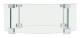 SucceBuy 435x170mm Eldstad Vindskydd, 6mm Tjockt Härdat Glas Flamskydd