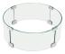 SucceBuy 435x170mm Eldstad Vindskydd, 6mm Tjockt Härdat Glas Flamskydd