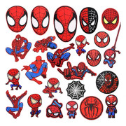 MH-24 st Spiderman Stryk-på-lappar, Broderade Stryk-på-lappar