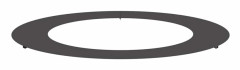 vidaXL lämplig för Flat trädring Svart Ø60 / 90 cm Stål