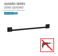 Wenko QUADRO handdukshållare, montering utan borrning