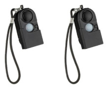 2 st Camping Resa Portabel Mini PIR Infraröd Rörelsesensor Detektor Alarm 120DB Trådlös Hem Sec [BR]