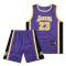 #23 Lebron James Baskettröja Set Lakers Uniform för barn Lila-FQ- Purple M