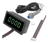 Digital LED Varvräknare RPM Hastighetsmätare + Hall-närhetssensor NPN -Yx
