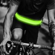 LED Löparmidjebälte - USB Uppladdningsbart Reflex LED Midjeband, Blinkande Säkerhetsljusbälte För Löpare, Joggers