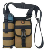 Axelväskor med vattenflaskhållare, Ryggsäck med vattenflaskhållare, Crossbody-väska, För resor, Gym Khaki