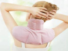Heat Pillow / Neck Warmer / Wheat Bag - Neck Pillow with Lavender White