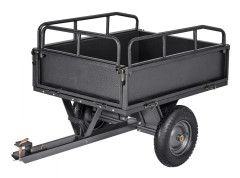 Ståltippvagn 10 Kubikfot, ATV/UTV-Släpvagn, Lastkapacitet 500 lb, Kraftigt Fordonstillbehör