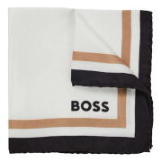 Boss Herr Silke Bröstnäsduk One Size Vit/Svart/Guld