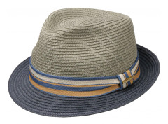 Stetson - Grön straw Hatt - Toyo Olive/Blue Trilby @ Hatstore