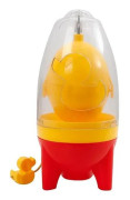 Hem Egg Scrambler Hand Ägg Shaker Mixer Silikon Äggspinnare av livsmedelskvalitet Manuellt verktyg i skal Äggspinnare för hårdkokta ägg blå